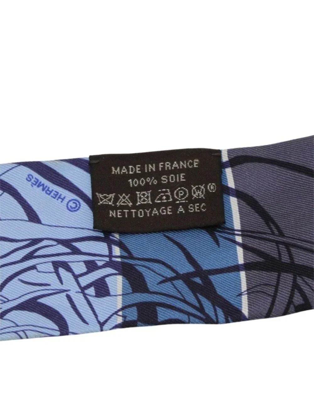 Hermes Scarf Jungle Love Rainbow Twilly Silk Blue Animal Parakeet Jaguar